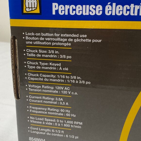 Sealed 3/8 Inch Close Quarter Electric Drill - Power Fist - Picture 6 of 7